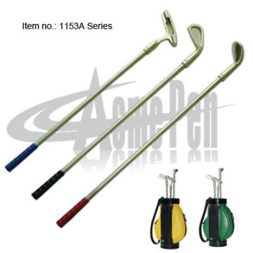 Classic Metal Promotional Golf ball pen Office Golf Set