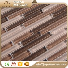 Mix Colors Long Strip Glass Mosaic Indoor Wall Decoration