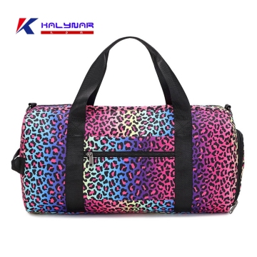 Designer Leopard Overnight Duffle Bag