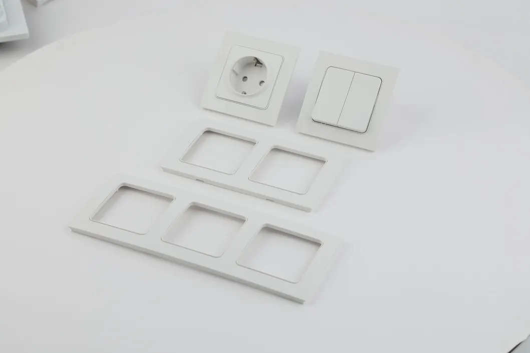 Выключатель 1-ганговый, 1-сторонний, 10А, черный или белый, для скрытого монтажа