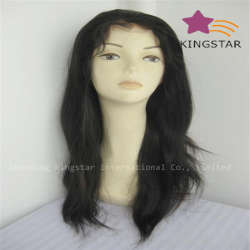 Hotsale Indian Remy Hair Lace Front Wig with Baby Hair (kshlfw022)