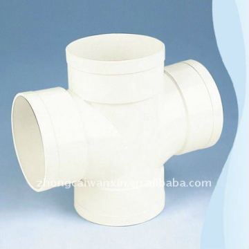 PVC-U cross fitting