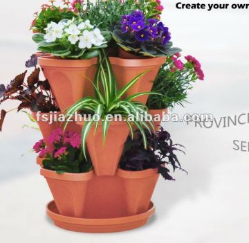 Plastic Stackable terracotta Planter Pot