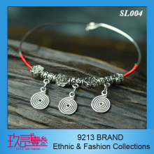 9213 brand silver ethnic bracelet for girls, tribal bracelet from yunnan, sl004