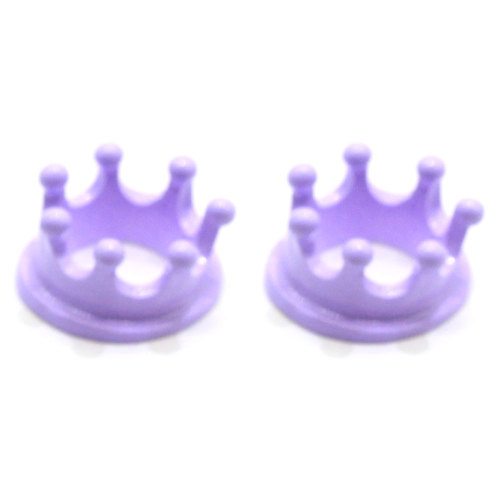 Kleurrijke hars Princess Crown Charms miniatuur Mini Cartoon Crown DIY hars accessoires