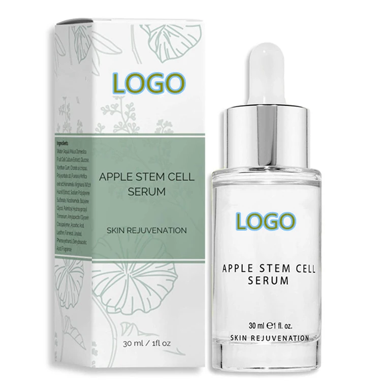 Private Label Apple Stem Cell Face Serum for Anti Wrinkle & Anti Aging