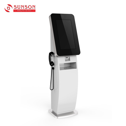 Selfservice A4-documentscanner kiosk met barcodescanner