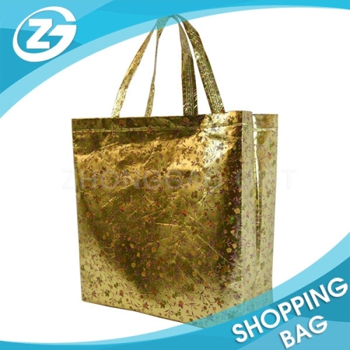 Custom Logo Colours Laminated Large Strong Recycle PP Non Woven Shopping Bags