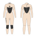 Zeegeten vrouwen 3 mm terug zip fullsuit freediving wetsuits