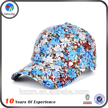 Blank floral baseball cap for girl