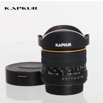 Kapkur HD 8mm f/3.5 Fisheye Lens for Cell Phone Camera