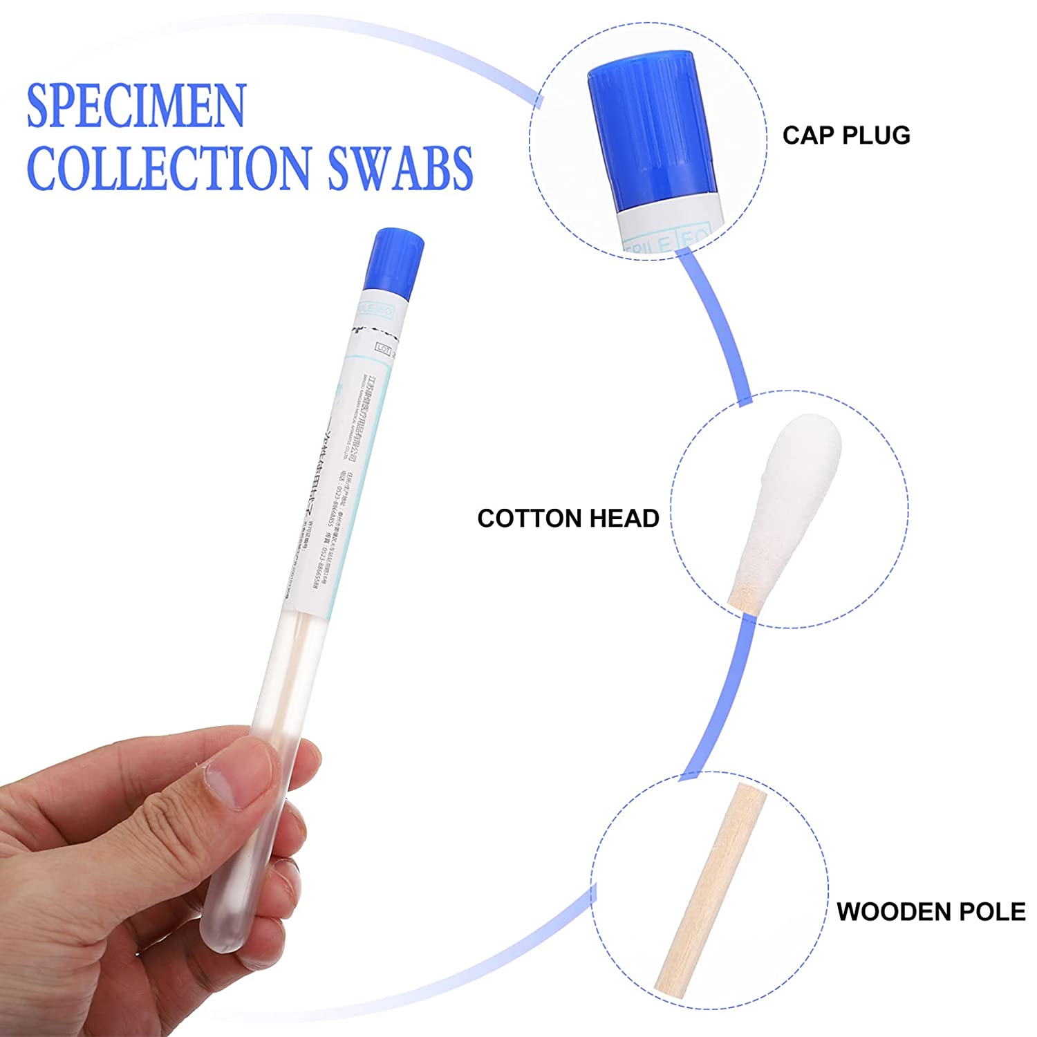 Disposable Medical Swab DNA Vaginal Collection Female Swabs