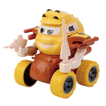 360 Degree Rotation Stunt Inertial Car Toys for Kids: Plastic Deformation Pull Back Cars