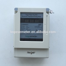 Single phase prepaid kwh meter electronic type smart card energy meter