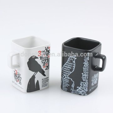 Special shape ceramic mr and mrs mugs