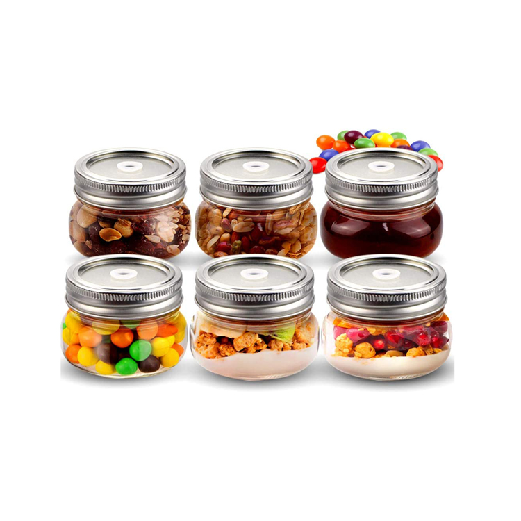 YM Factory Glass Jars Premium Food-grade Mini Mason Jars With Magnetic Lids For Gifts, Wedding Favors, Honey, Jams And More