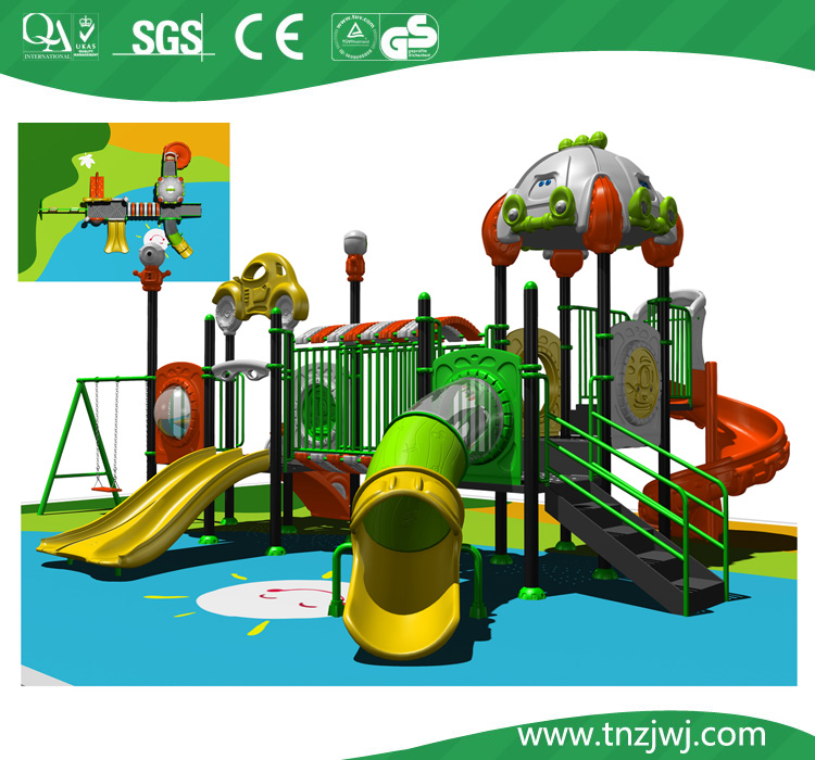 Plastic Outdoor Playground Equipment, Kids Outdoor Play Center Slides