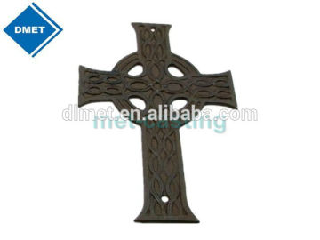 Antique cast iron cross interior decoration