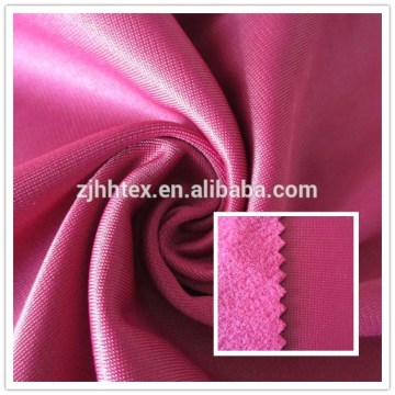 Soft polyester golden velvet for softshell sports jacket from shaoxing textile market