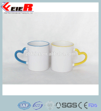 ceramic couple mug,loves mug with heart handle