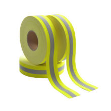 Permanent Flame-Retardant Warning Reflective Tape, Fluo Yellow, with Four Certificates, 400 Microns