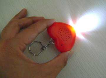 Flashlight keychain