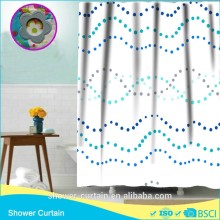 Polyester Fabric Shower Curtain For Bathroom Points Pitures