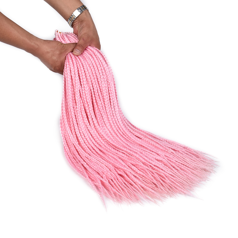 24 Inch 22 Strands Colorful 3D Cubic Split Twist Synthetic Crochet Hair Box Braid