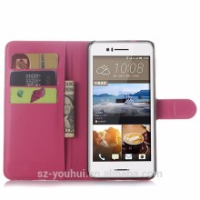 Latest Design back stand front flip case cover for HTC desire 728