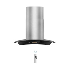 90cm Curved Glass Range Hood