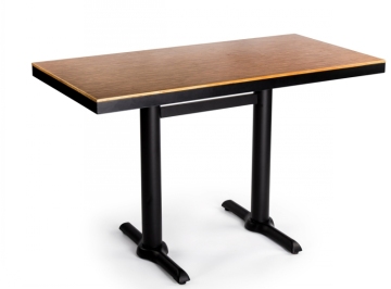 Square Fireproofing Laminate Plywood Restaurant Dining Table