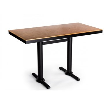 Square Fireproofing Laminate Plywood Restaurant Dining Table