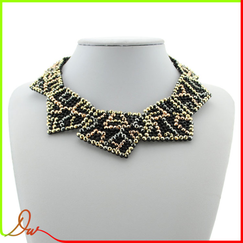 2014 cheapest high quality zinc alloy plated copper fashion black coral jewelry necklace