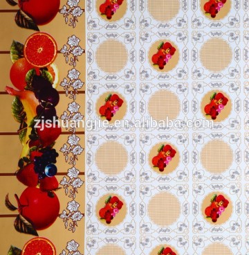 printed pvc tablecloth with nonwoven backing