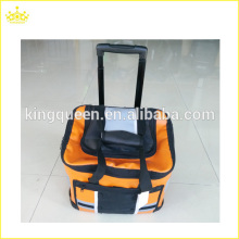 Small trolley insulated waterproof pvc picnic cooler bag