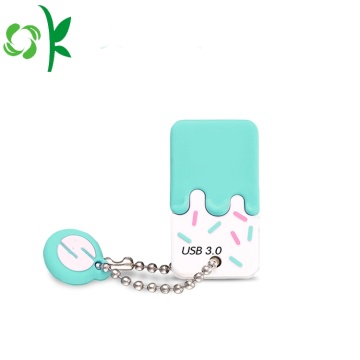 Ice-cream Silicone USB Flash Drive Case U-disk Cover