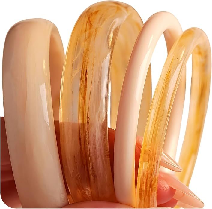 Geometric Acrylic Bangle Set