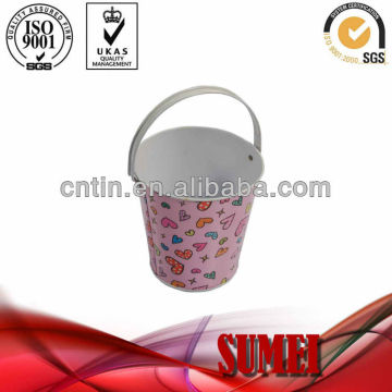 gift tin box with handle