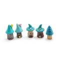 Kawaii Cartoon Boomhut Mini Fairy Tuin Accessoires Terrarium Cijfers Hars Miniaturen Ambachten Vetplanten Decor