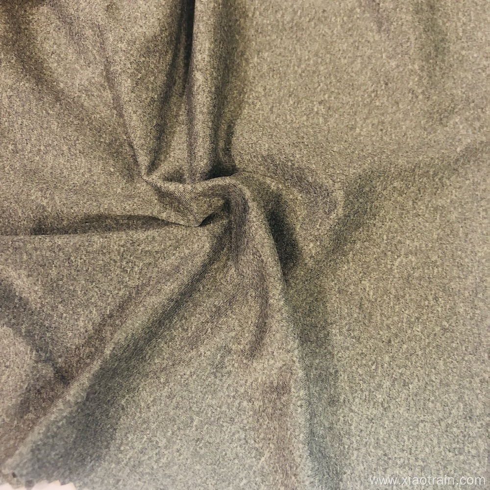 Melange cationic dye polyester fabric for sport wear