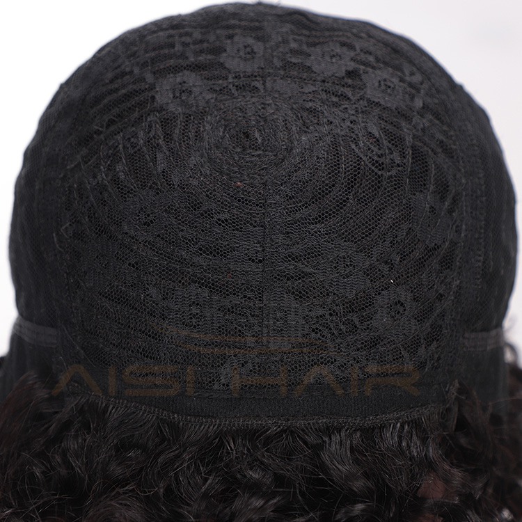 Aisi Hair Short Brazilian Human Hair Wigs Natural Black Machine Made Afro Curly Human Hair Wigs For Black Women