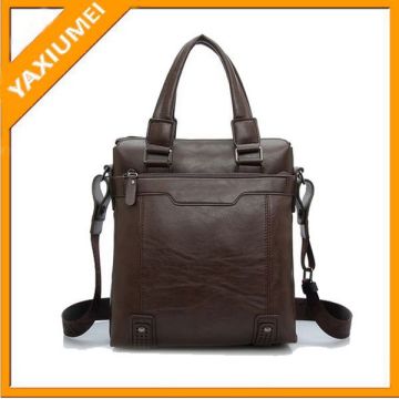 ming cheng PU leather mens office bag
