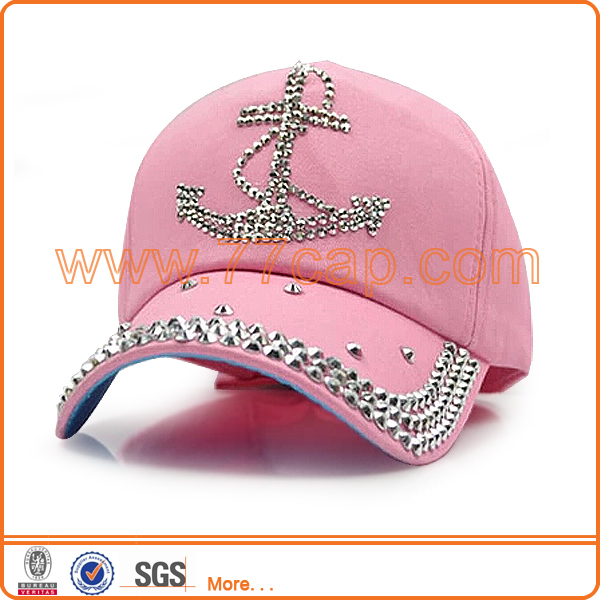 Custom fashion golf rhinestone hats