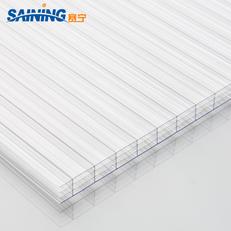 8mm 10mm 12mm 16mm Cheap Four Wall Multiwall Hollow Polycarbonate Roof Sheet