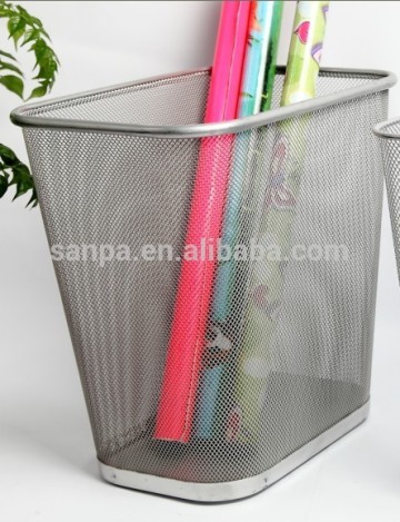 Metal Mesh Rectangular Waste Basket