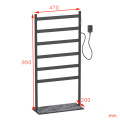 Floor-standing heated towel rack