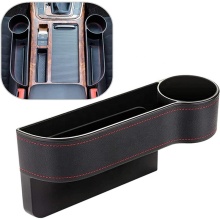 Multifunctional USB Car Seat Gap Filler with Storage and Cup Holder