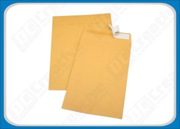 Plain Brown / Yellow Self-seal Packaging Kraft Paper Envelopes For Business , Gifts