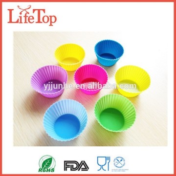 Colorful Round Shape Silicone Cake Cup Muffin Cake Cup