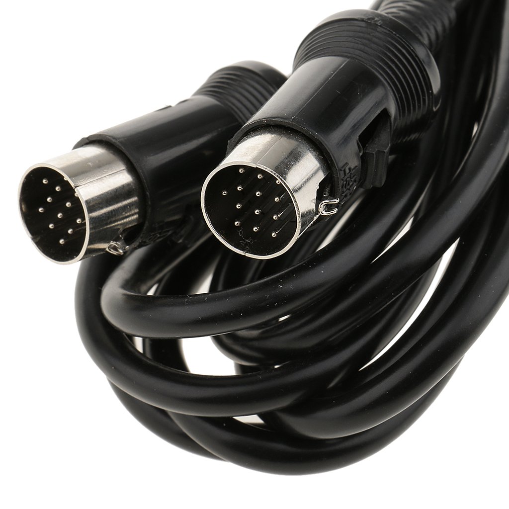 din 13 pin extension adapter lead / cable, male to female (plug / socket) 1m, 2m, 3m, 5m for audio tuner